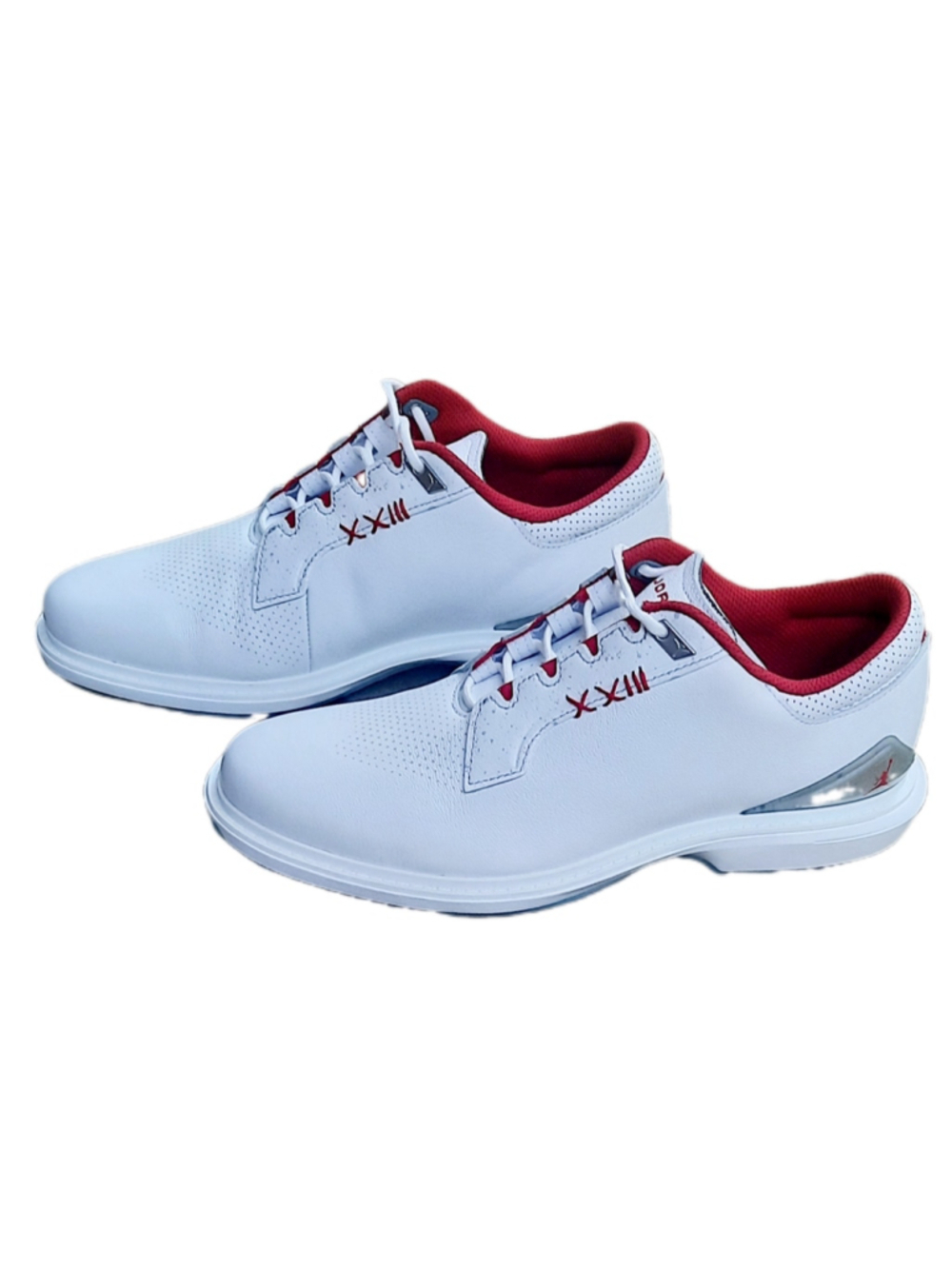 Nike Jordan ADG 5 Spikeless Golf Shoes White Red FQ6642-101 Size 8